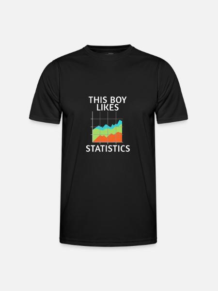 Data Science Statistics Ironic Statistician - Men's Functional T-Shirt - black