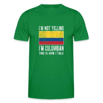 Colombie Colombie Drapeau colombien - T-shirt sport Homme - vert - Devant - AI Model Male 178 dark (178cm)