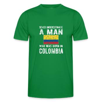Colombie Colombie Drapeau colombien - T-shirt sport Homme - vert - Devant - AI Model Male 178 dark (178cm)