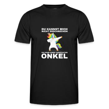 Nichte Onkel Nichten Geschenk - Männer Funktions-T-Shirt - Schwarz - Vorne - AI Model Male 178 dark (178cm)