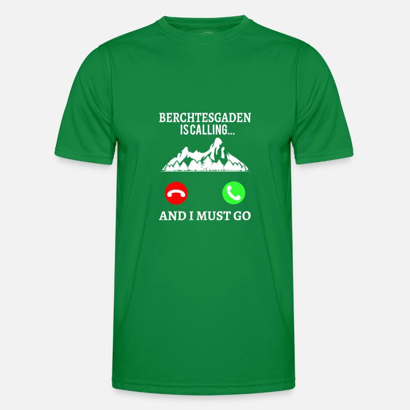 Watzmann Gipfel Berchtesgaden ruft Wandern Männer Funktions-T-Shirt