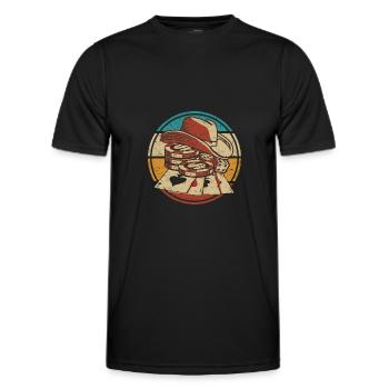 Poker Cards Casino Poker Chips Play Poker Retro - Men's Functional T-Shirt - black - Front - AI Model Male 178 dark (178cm)