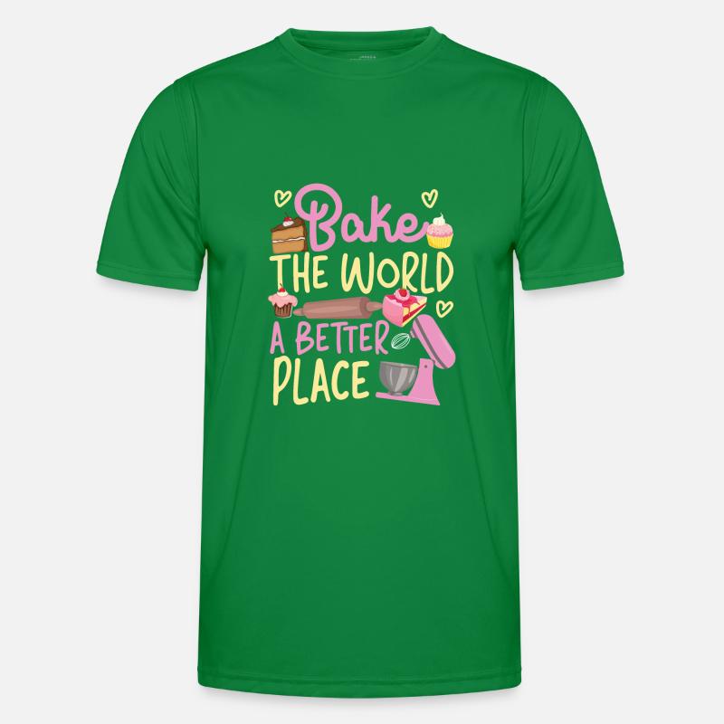 Bake Baking Beater Bake The World Männer Funktions-T-Shirt