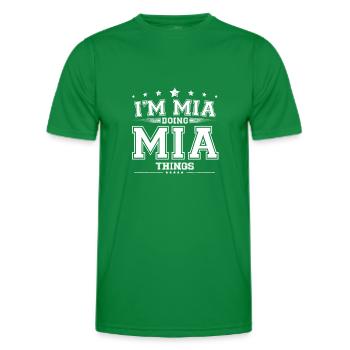 Mia - Men's Functional T-Shirt - kelly green - Front - AI Model Male 178 dark (178cm)