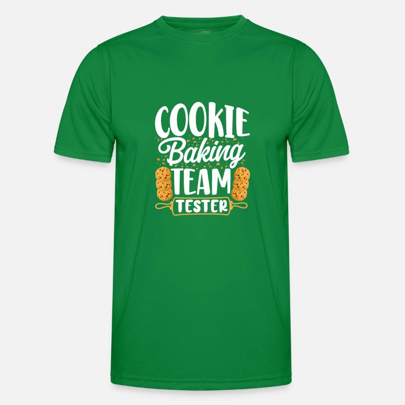 Bake Baking Cookie Team Tester Männer Funktions-T-Shirt