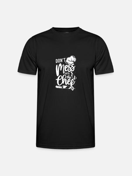 Cooking Cook Kitchen Chef Don'T - Men's Functional T-Shirt - black