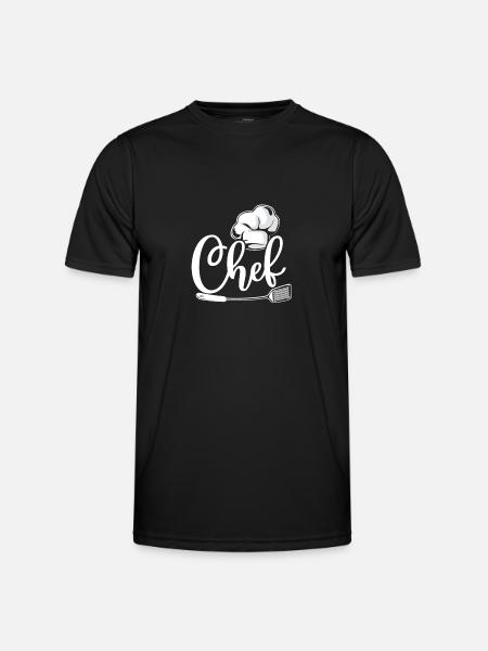 Cooking Cook Kitchen Chef Chef - Men's Functional T-Shirt - black