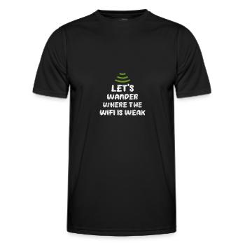 Wald - Männer Funktions-T-Shirt - Schwarz - Vorne - AI Model Male 178 dark (178cm)