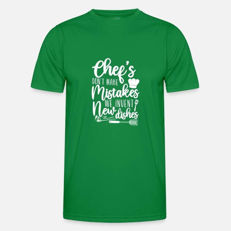 Cooking Cook Kitchen Chef Chefs Männer Funktions-T-Shirt