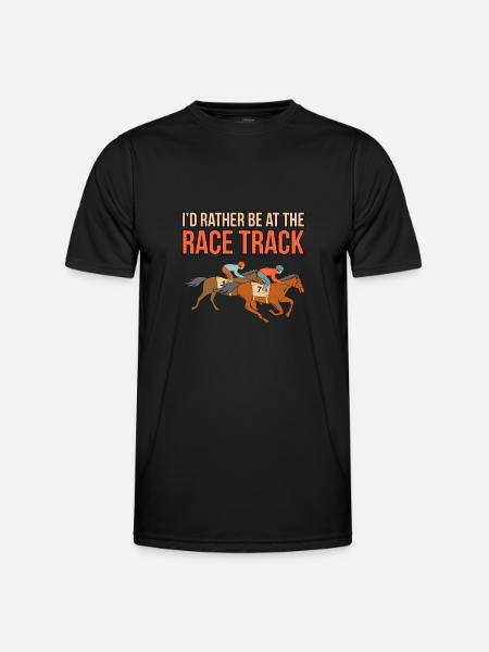 Soyez sur l’hippodrome - T-shirt sport Homme - noir