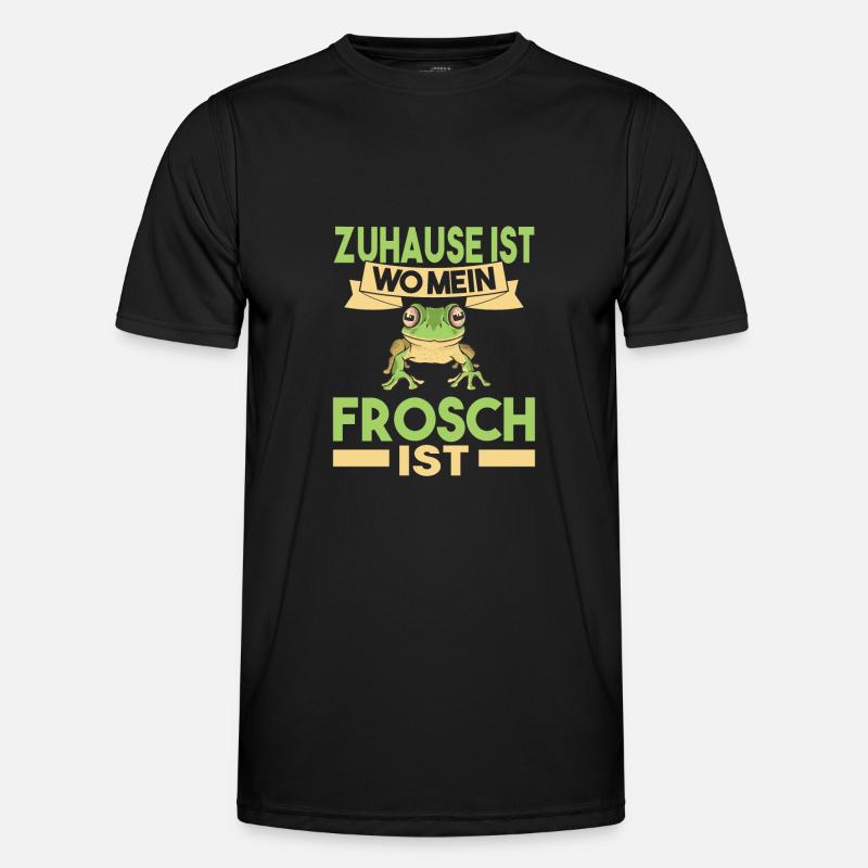 Frosch - Männer Funktions-T-Shirt - Schwarz