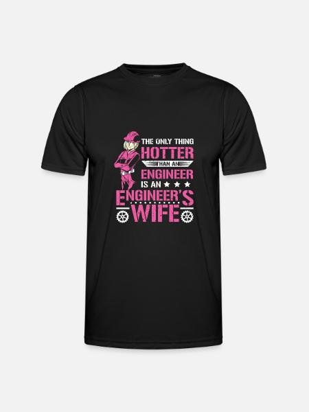 Wife Engineer - Men's Functional T-Shirt - black