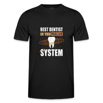 Dentiste Dentiste Dentiste - T-shirt sport Homme - noir - Devant - AI Model Male 178 dark (178cm)