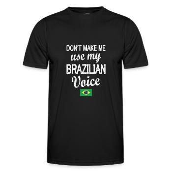 Brazilian Brazil Brazilian Roots - Men's Functional T-Shirt - black - Front - AI Model Male 178 dark (178cm)