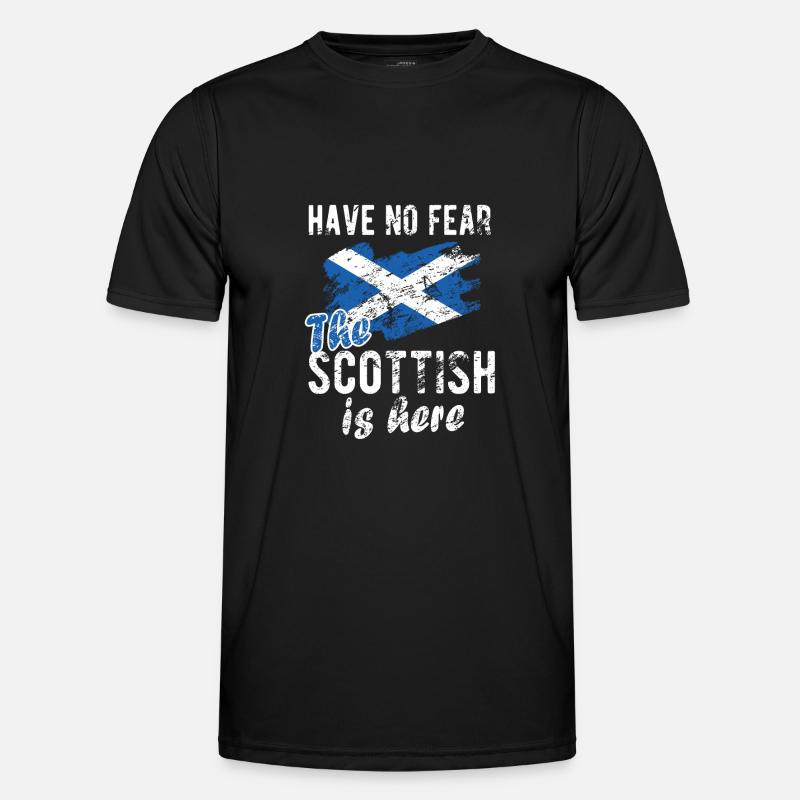 Proud Scotsman Scotland Scottish Flag - Men's Functional T-Shirt - black