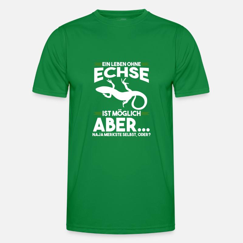 Terrarium Echse Echsen Männer Funktions-T-Shirt