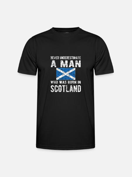 Fier Écossais Ecosse Drapeau écossais - T-shirt sport Homme - noir