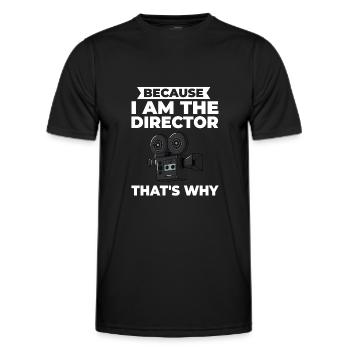 Filmregisseur Filmemacher Filmen Kamera Film - Männer Funktions-T-Shirt - Schwarz - Vorne - AI Model Male 178 dark (178cm)