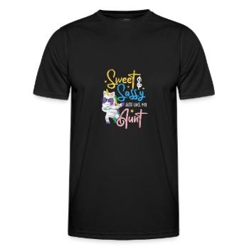 Tante - T-shirt sport Homme - noir - Devant - AI Model Male 178 dark (178cm)