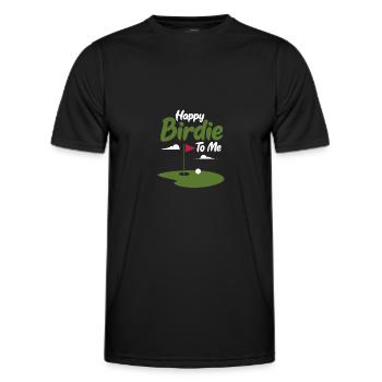 Golf Birthday Golf Club Golf Ball Gift - Men's Functional T-Shirt - black - Front - AI Model Male 178 dark (178cm)