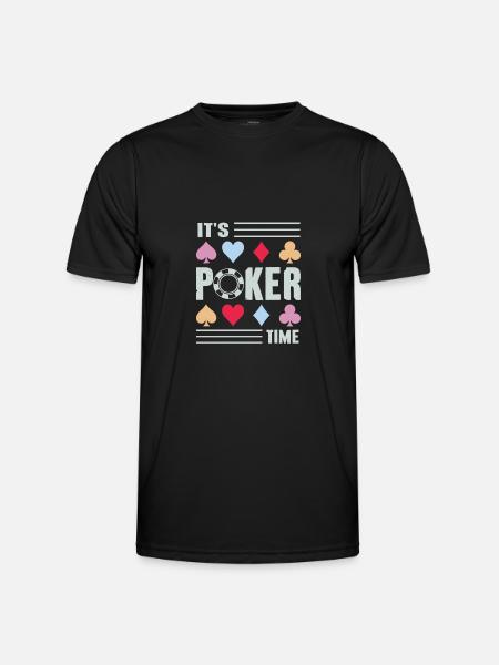 It's Poker Time Poker Player - Men's Functional T-Shirt - black