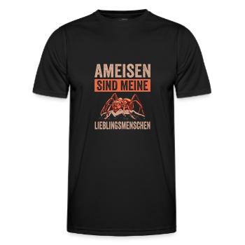 Ameisen Ameise - Männer Funktions-T-Shirt - Schwarz - Vorne - AI Model Male 178 dark (178cm)