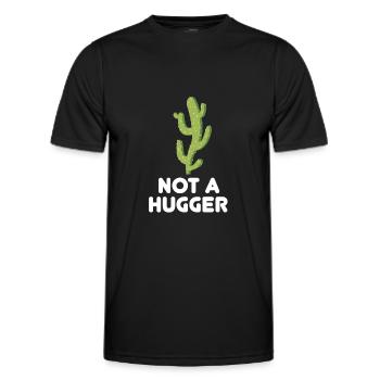 Nicht umarmen - Männer Funktions-T-Shirt - Schwarz - Vorne - AI Model Male 178 dark (178cm)