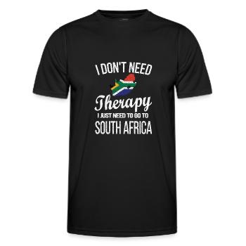 South Africa Flag South African South Africa Origin - Men's Functional T-Shirt - black - Front - AI Model Male 178 dark (178cm)