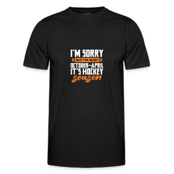 Eishockey - Männer Funktions-T-Shirt - Schwarz - Vorne - AI Model Male 178 dark (178cm)