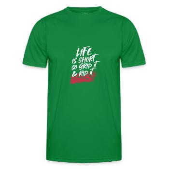 Biker - Men's Functional T-Shirt - kelly green - Front - AI Model Male 178 dark (178cm)