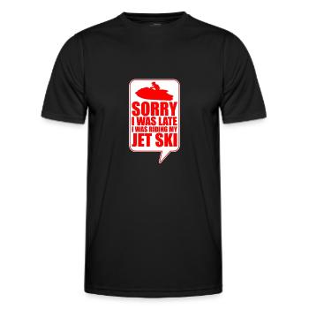Jetski Jet Ski Motorschlitten - Männer Funktions-T-Shirt - Schwarz - Vorne - AI Model Male 178 dark (178cm)