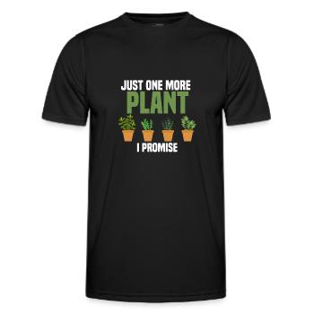 Plants, gardening, plants - Men's Functional T-Shirt - black - Front - AI Model Male 178 dark (178cm)