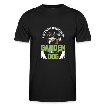 Pflanzen, Gartenarbeit, Pflanzen - Männer Funktions-T-Shirt - Schwarz - Vorne - AI Model Male 178 dark (178cm)