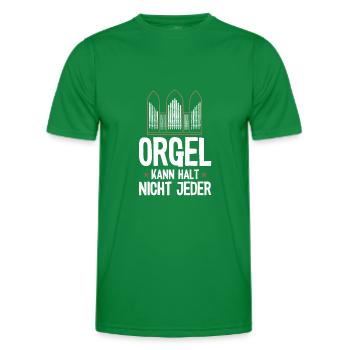 Orgel kann nicht jeder Orgelspieler Pfeifenorgel - Männer Funktions-T-Shirt - Kelly Green - Vorne - AI Model Male 178 dark (178cm)