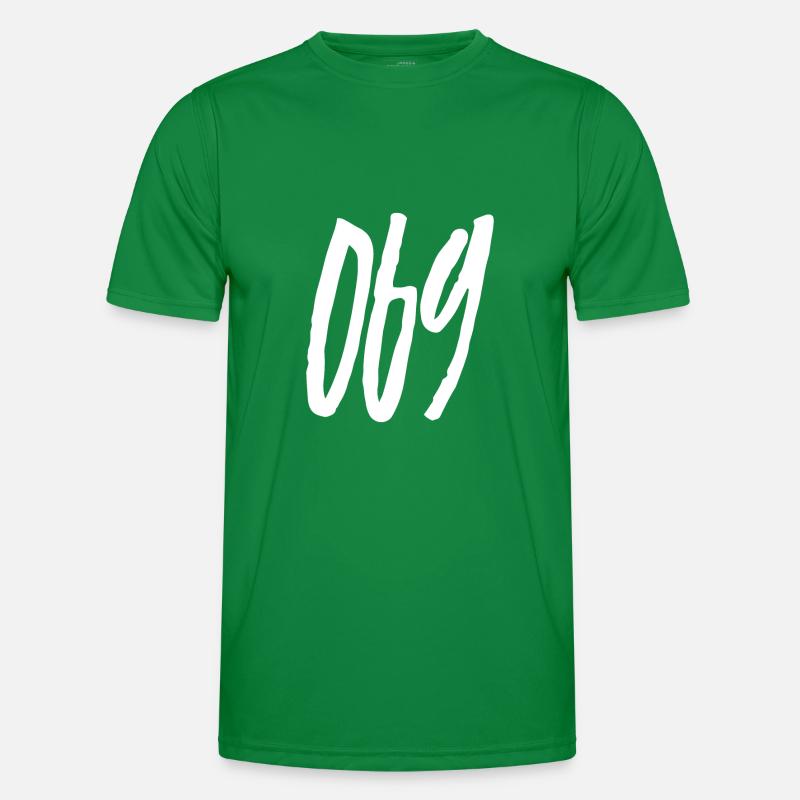 069 Area code Frankfurt am Main Men's Functional T-Shirt