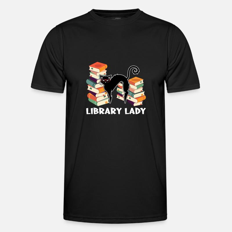 Library Librarian Libraries Gift - Men's Functional T-Shirt - black