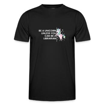 Bibliothèque Bibliothécaire Bibliothèques Cadeau - T-shirt sport Homme - noir - Devant - AI Model Male 178 dark (178cm)