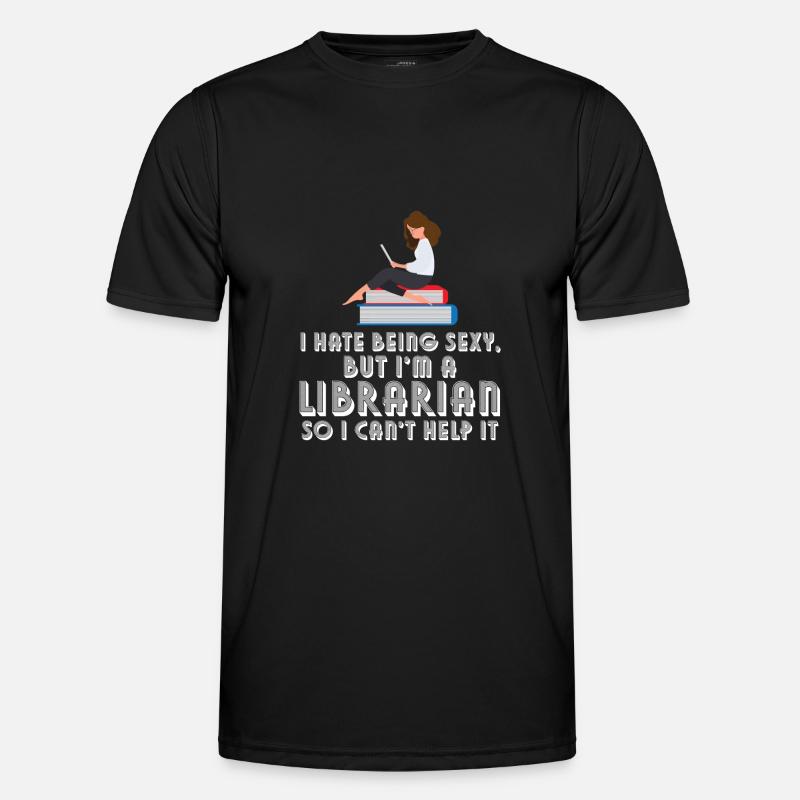 Library Librarian Libraries Gift - Men's Functional T-Shirt - black
