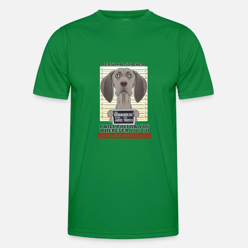 Weimaraner Personal Stalker Ill Suivez-vous T-shirt sport Homme