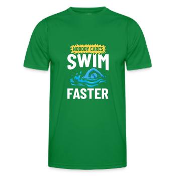 Schwimmen Trainer Pool Schwimmer Lektion - Männer Funktions-T-Shirt - Kelly Green - Vorne - AI Model Male 178 dark (178cm)