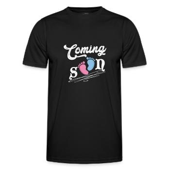 Gender Reveal Pregnancy Baby Party Pregnancy Gift - Männer Funktions-T-Shirt - Schwarz - Vorne - AI Model Male 178 dark (178cm)
