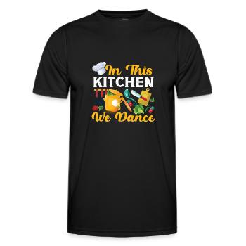 Cuisine Cuisine Chef de cuisine dans ce - T-shirt sport Homme - noir - Devant - AI Model Male 178 dark (178cm)