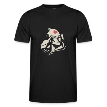 Rotarmist USSR Sowjetisch Russland Kommunismus - Männer Funktions-T-Shirt - Schwarz - Vorne - AI Model Male 178 dark (178cm)