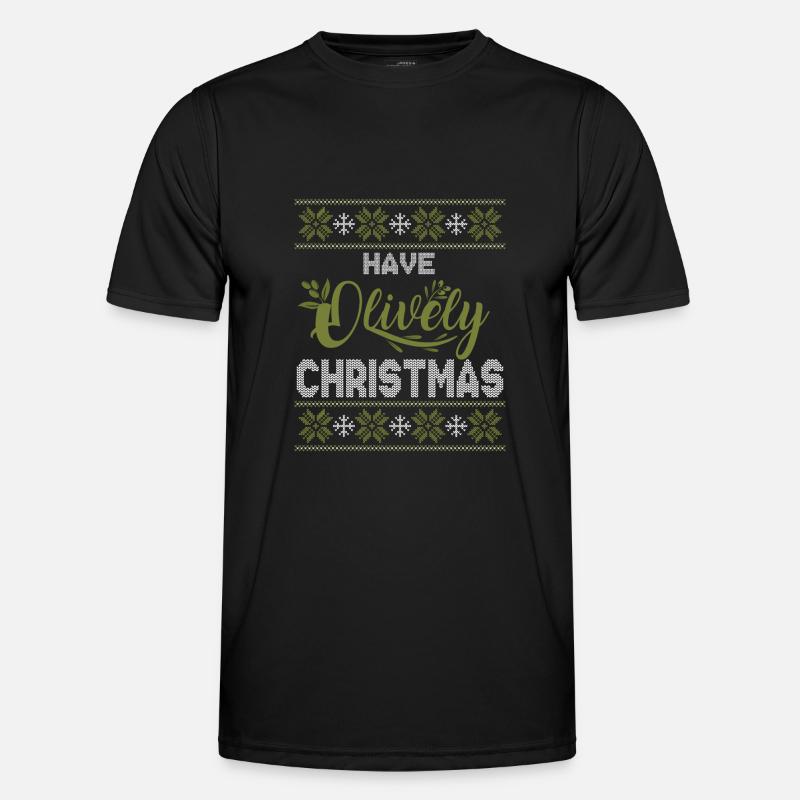 Olive Olive Arbre Huile d’olive Noël T-shirt sport Homme