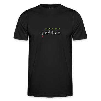 Biker - Männer Funktions-T-Shirt - Schwarz - Vorne - AI Model Male 178 dark (178cm)