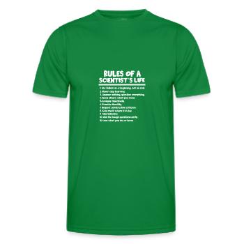 Wissenschaft - Männer Funktions-T-Shirt - Kelly Green - Vorne - AI Model Male 178 dark (178cm)