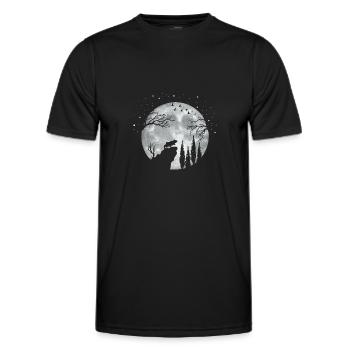 Grenouille Grenouille Amphibien - T-shirt sport Homme - noir - Devant - AI Model Male 178 dark (178cm)