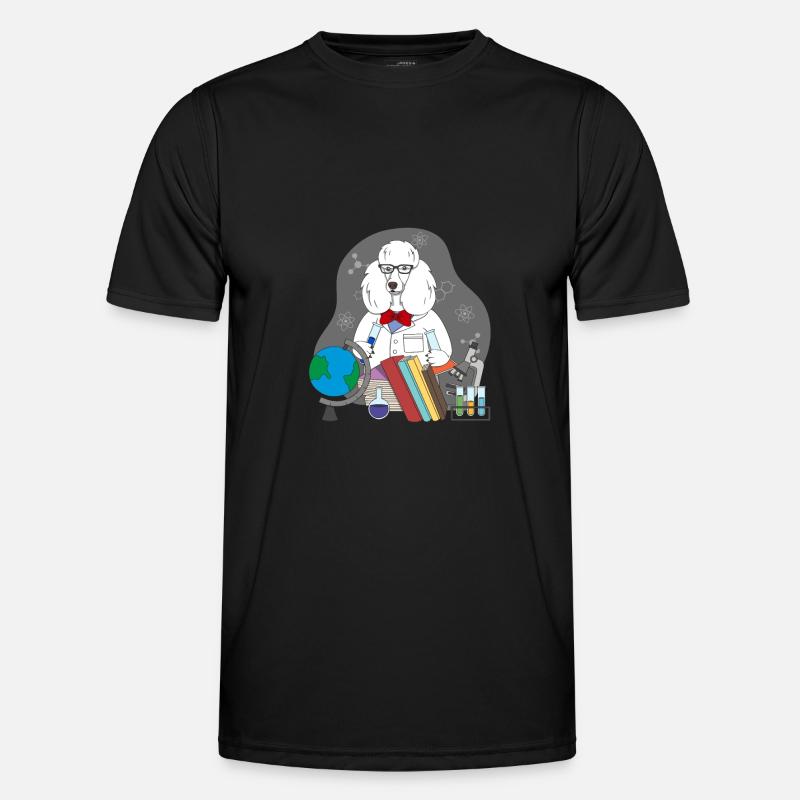 Scientifique caniche T-shirt sport Homme