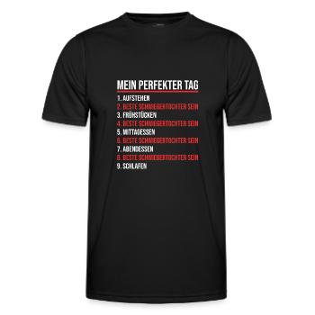 Schwiegertochter - Männer Funktions-T-Shirt - Schwarz - Vorne - AI Model Male 178 dark (178cm)