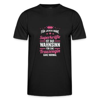 Trauzeugin - Männer Funktions-T-Shirt - Schwarz - Vorne - AI Model Male 178 dark (178cm)